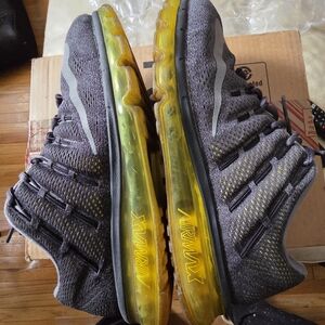 Nike Air Max 2016 M Gray and Yellow Men's Shoes SIZE 10.5